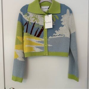 House of sunny palm tree cardigan